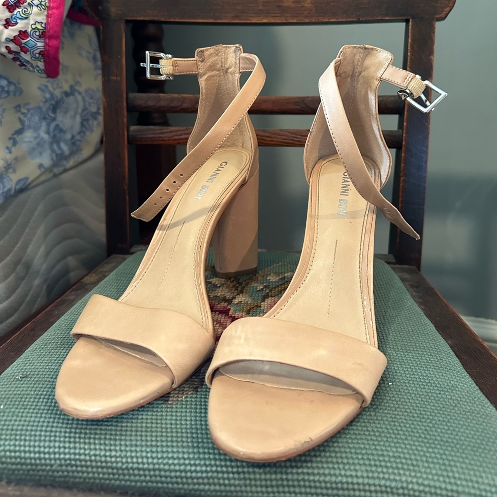 Gianni Bini Ankle Strap Heeled Sandals